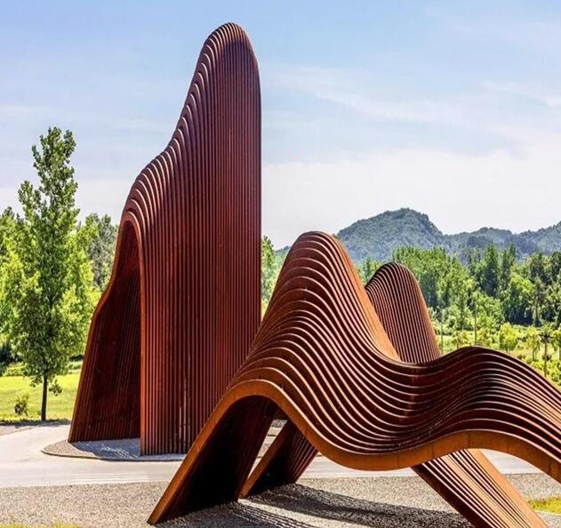 邳州锈钢板造型